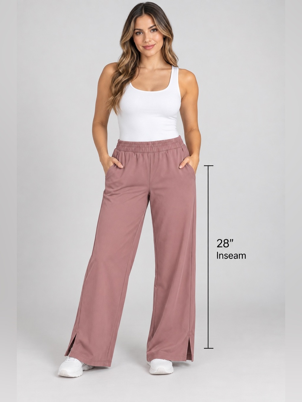 Women's All In Motion Wide-Leg Pants - Size
Medium - Mauve